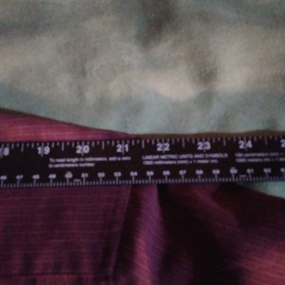 RED Macaw Men's casual button up shirt XL Deep red Front pocket with but… - Picture 7 of 11